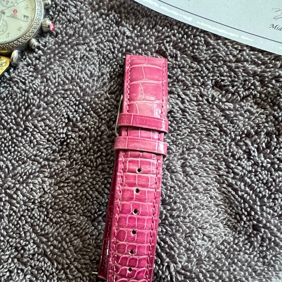 Michele CSX Ultimate Diamond Chronograph Watch with Alligator Watchbands - Picture 5 of 9